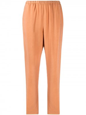 Укороченные брюки с эластичным поясом Forte. Цвет: оранжевый