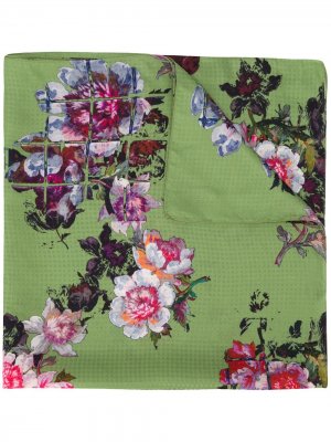 Платок с цветочной вышивкой Preen By Thornton Bregazzi. Цвет: зеленый