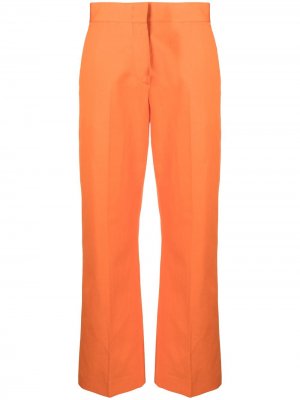 Укороченные брюки MSGM. Цвет: оранжевый