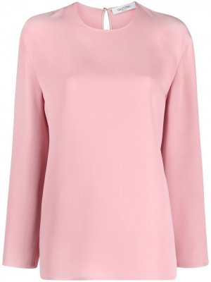 Блузка с длинными рукавами Valentino. Цвет: розовый