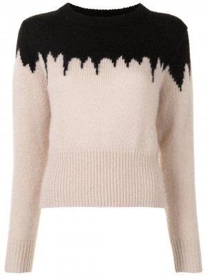 Двухцветный свитер Snowbird Cynthia Rowley. Цвет: нейтральные цвета