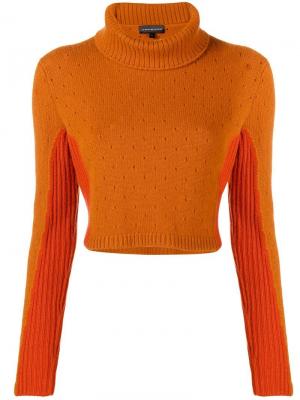 Кашемировый свитер в двух тонах Cashmere In Love. Цвет: желтый