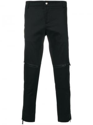 Спортивные брюки с молниями Les Hommes Urban. Цвет: черный