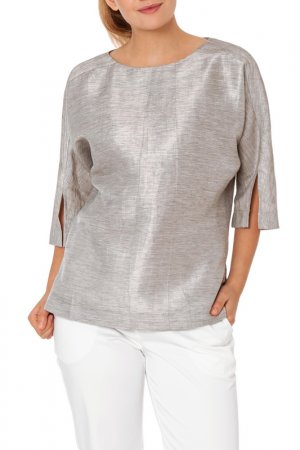 Блуза ALPECORA. Цвет: серый