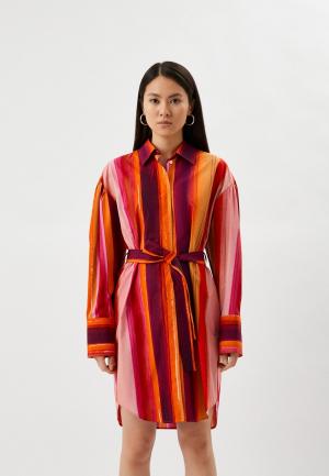 Платье MSGM. Цвет: разноцветный