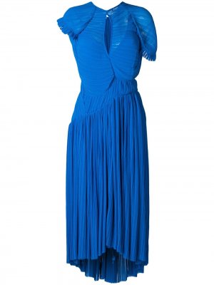 Расклешенное платье Myra Preen By Thornton Bregazzi. Цвет: синий