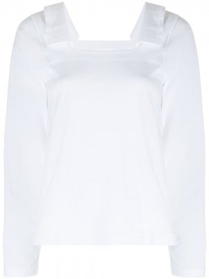 Блузка с квадратным вырезом Comme Des Garçons. Цвет: белый