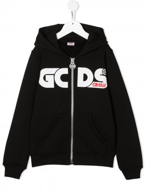 Худи с логотипом Gcds Kids. Цвет: черный