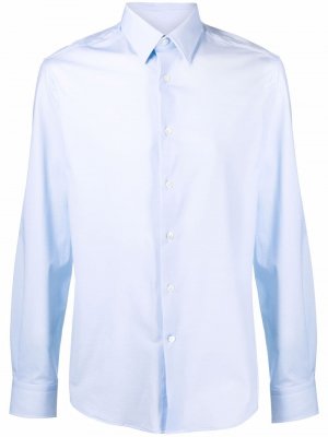 Рубашка с длинными рукавами Traiano Milano. Цвет: синий