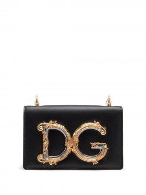 Поясная сумка D&G Girls Dolce & Gabbana. Цвет: черный