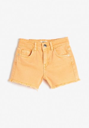 Шорты джинсовые Koton. Цвет: оранжевый