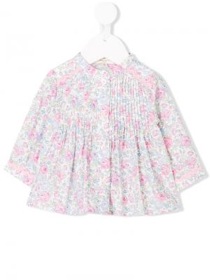 Блузка с цветочным принтом Cashmirino. Цвет: розовый