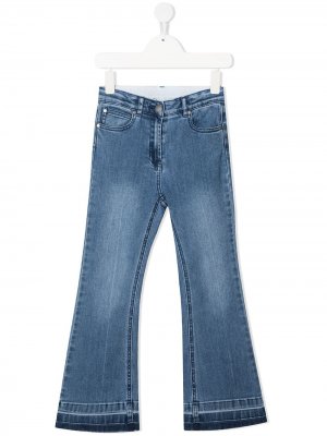 Расклешенные джинсы с нашивкой Stella McCartney Kids. Цвет: синий