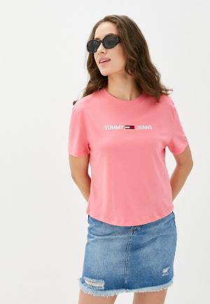 Футболка Tommy Jeans. Цвет: розовый