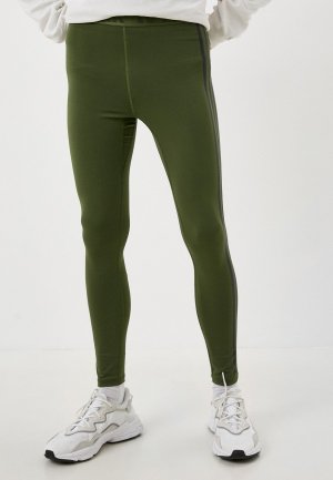 Тайтсы adidas Originals. Цвет: хаки