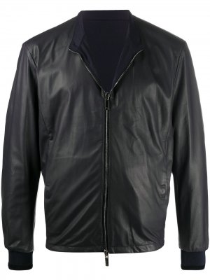 Куртка на молнии Giorgio Armani. Цвет: черный