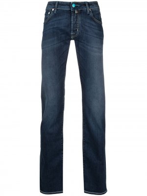Прямые джинсы средней посадки Jacob Cohen. Цвет: синий