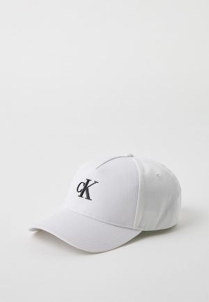 Бейсболка Calvin Klein Jeans. Цвет: белый