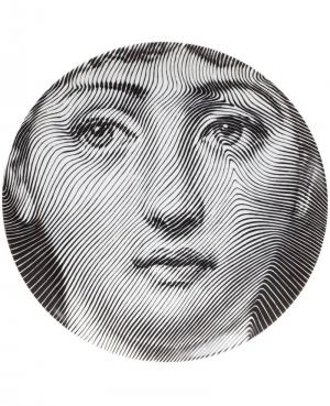Сувенирная тарелка Fornasetti. Цвет: серый