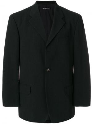 Пиджак с заостренными отворотами Issey Miyake Pre-Owned. Цвет: черный