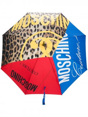 Зонт со вставками Moschino. Цвет: синий