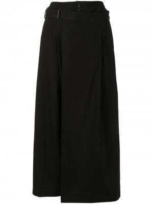 Укороченные брюки с юбкой Yohji Yamamoto. Цвет: черный