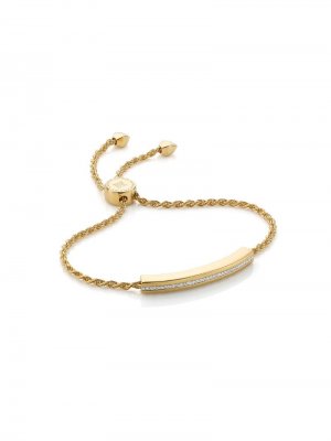 GP Linear Diamond Chain bracelet Monica Vinader. Цвет: золотистый