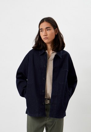 Куртка джинсовая UNIQLO. Цвет: синий