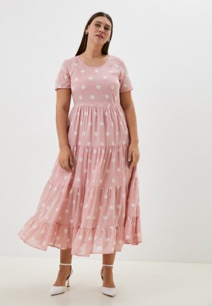 Платье Fabretti. Цвет: розовый