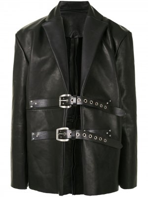 Куртка с пряжками Tokyo James. Цвет: черный