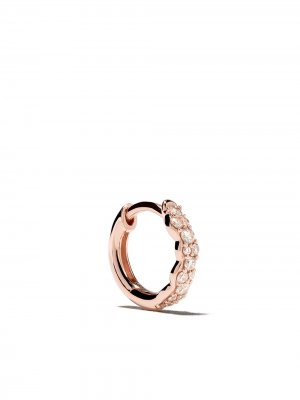 Серьга-кольцо Mini Interstellar из розового золота с бриллиантами Astley Clarke. Цвет: розовый