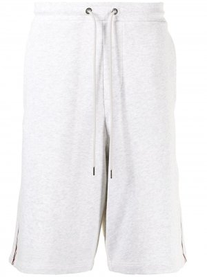 Спортивные шорты с лампасами Moncler. Цвет: серый