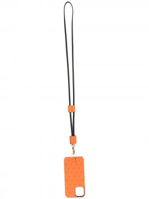Чехол для iPhone 12 Pro со шнурком на шею Versace. Цвет: оранжевый