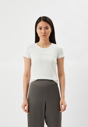 Футболка домашняя Emporio Armani. Цвет: белый