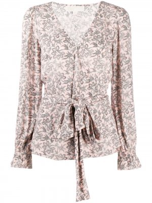 Блузка с цветочным принтом Michael Kors. Цвет: розовый