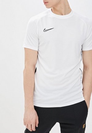 Футболка спортивная Nike. Цвет: белый