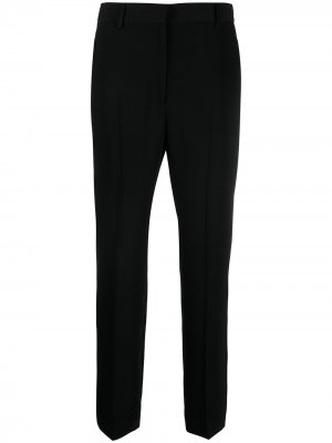 Укороченные брюки строгого кроя с завышенной талией MM6 Maison Margiela. Цвет: черный