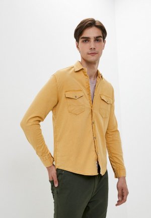 Рубашка джинсовая F.G.Z.. Цвет: желтый