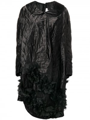 Quilted asymmetric hem dress Comme Des Garçons. Цвет: черный