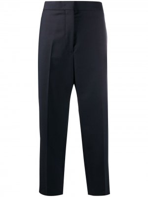 Укороченные брюки прямого кроя Jil Sander. Цвет: синий