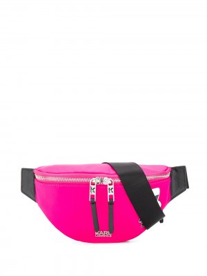 Поясная сумка K/Ikonik Karl Lagerfeld. Цвет: розовый