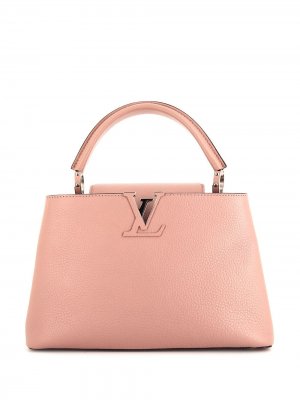 Маленькая сумка-тоут Capucines 2018-го года Louis Vuitton. Цвет: розовый