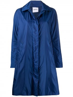 Однобортное пальто Aspesi. Цвет: синий
