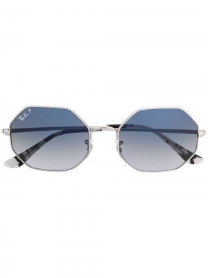0RB1972914978 geometric-frame sunglasses Ray-Ban. Цвет: серебристый