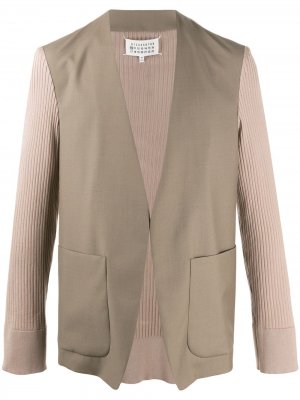 Комбинированный пиджак Maison Margiela. Цвет: нейтральные цвета