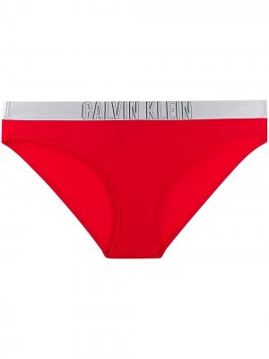 Плавки бикини с логотипом Calvin Klein. Цвет: красный