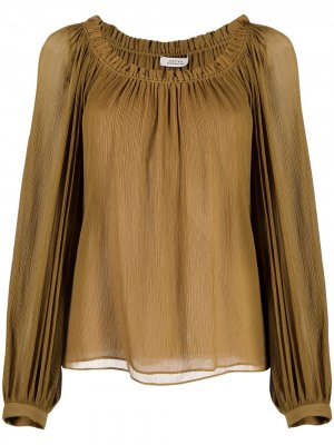 Блузка с открытыми плечами Dorothee Schumacher. Цвет: коричневый