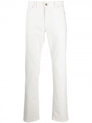 Прямые джинсы Brioni. Цвет: белый