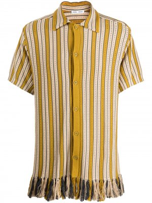 Рубашка Weston с короткими рукавами и перфорацией Cmmn Swdn. Цвет: желтый