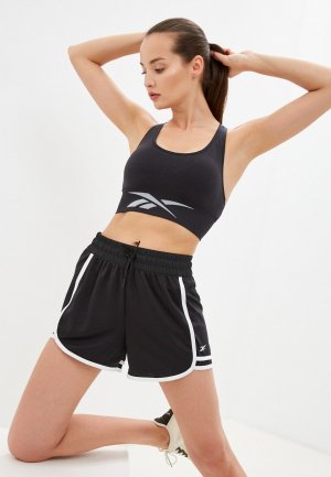 Топ спортивный Reebok. Цвет: черный